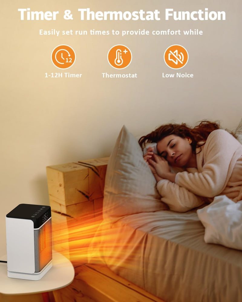 Draagbare Kachels Voor Veiligheidsverwarming Voor Kamer Thuis Kantoor Met Afstandsbediening