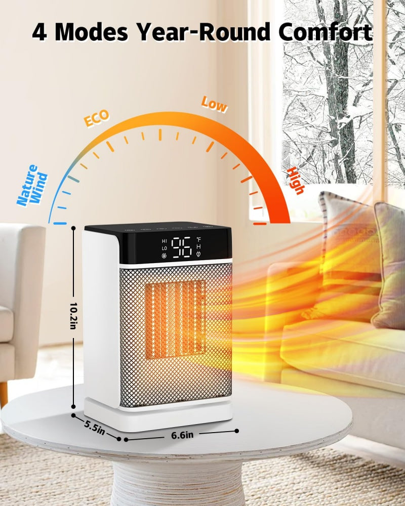 Draagbare Kachels Voor Veiligheidsverwarming Voor Kamer Thuis Kantoor Met Afstandsbediening